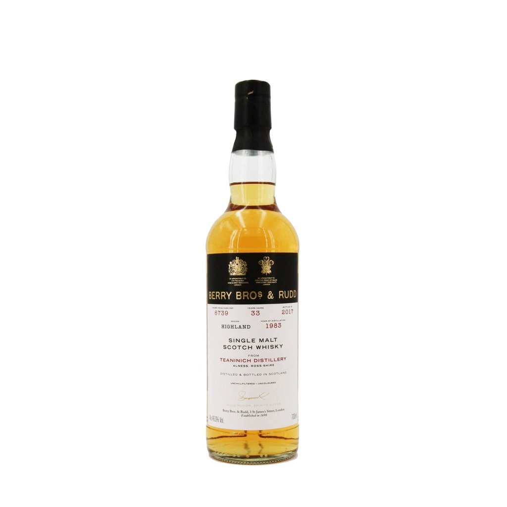 Berrys' Teaninich Single Malt Scotch Whisky 1983 (Cask No. 6739) - 46.0%
