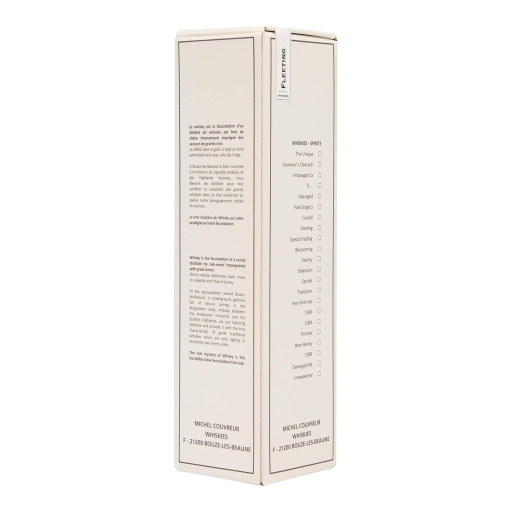 Michel Couvreur Fleeting Q Single Cask Single Malt Whisky