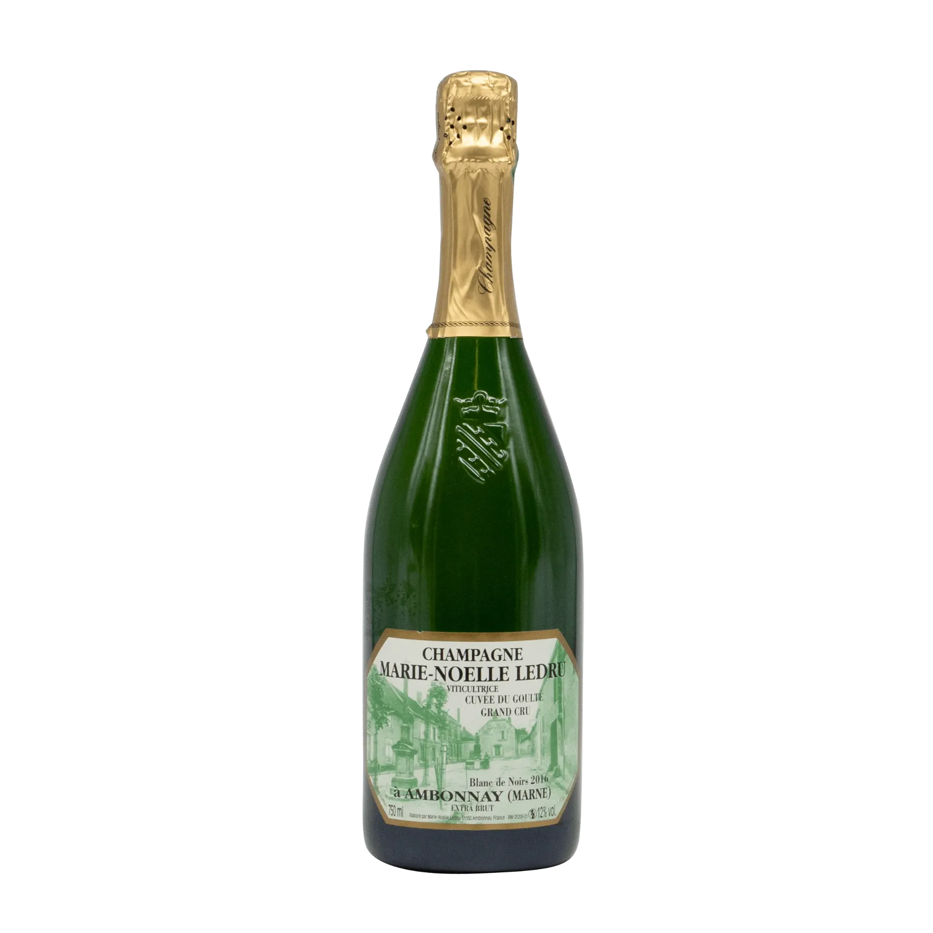 [MARIE01_16_0750] Champagne Marie-Noelle Ledru Cuvee du Goulte Grand Cru Blanc de Noirs a Ambonnnay Extra Brut 2016