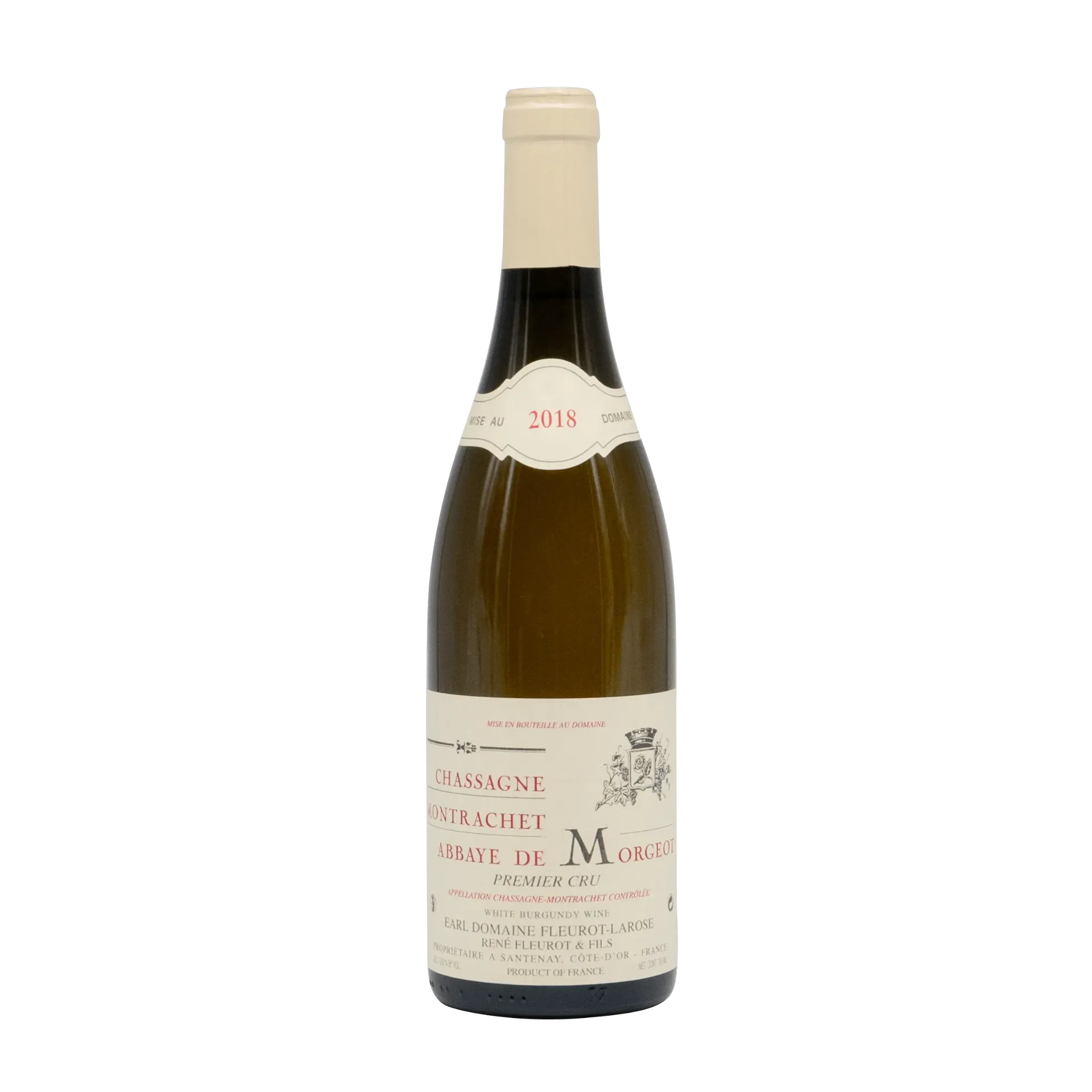 [FLEUL06_18_0750] Fleurot Larose Chassagne Montrachet 1er Cru Abbaye de Morgeot Blanc 2018