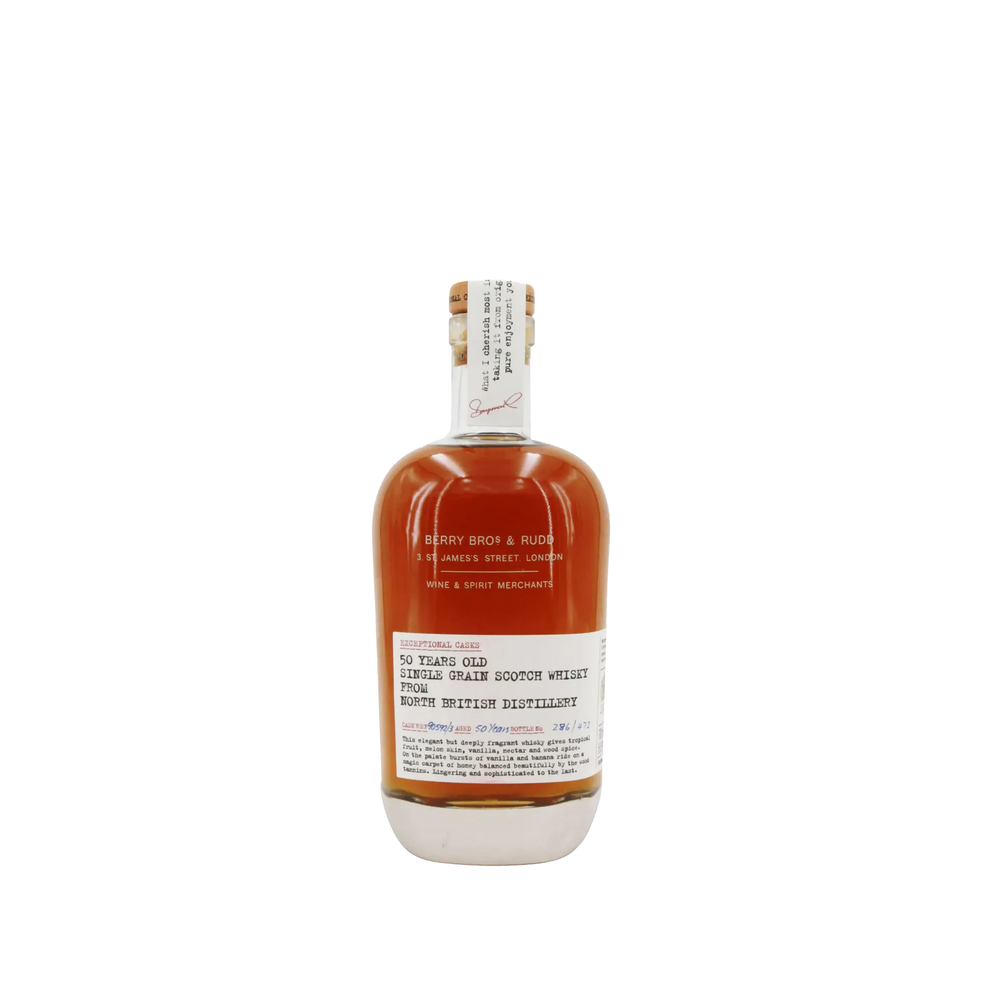 Berrys' Exceptional Casks North British Single Grain Scotch Whisky (Cask No. 90592/3), 50 Years