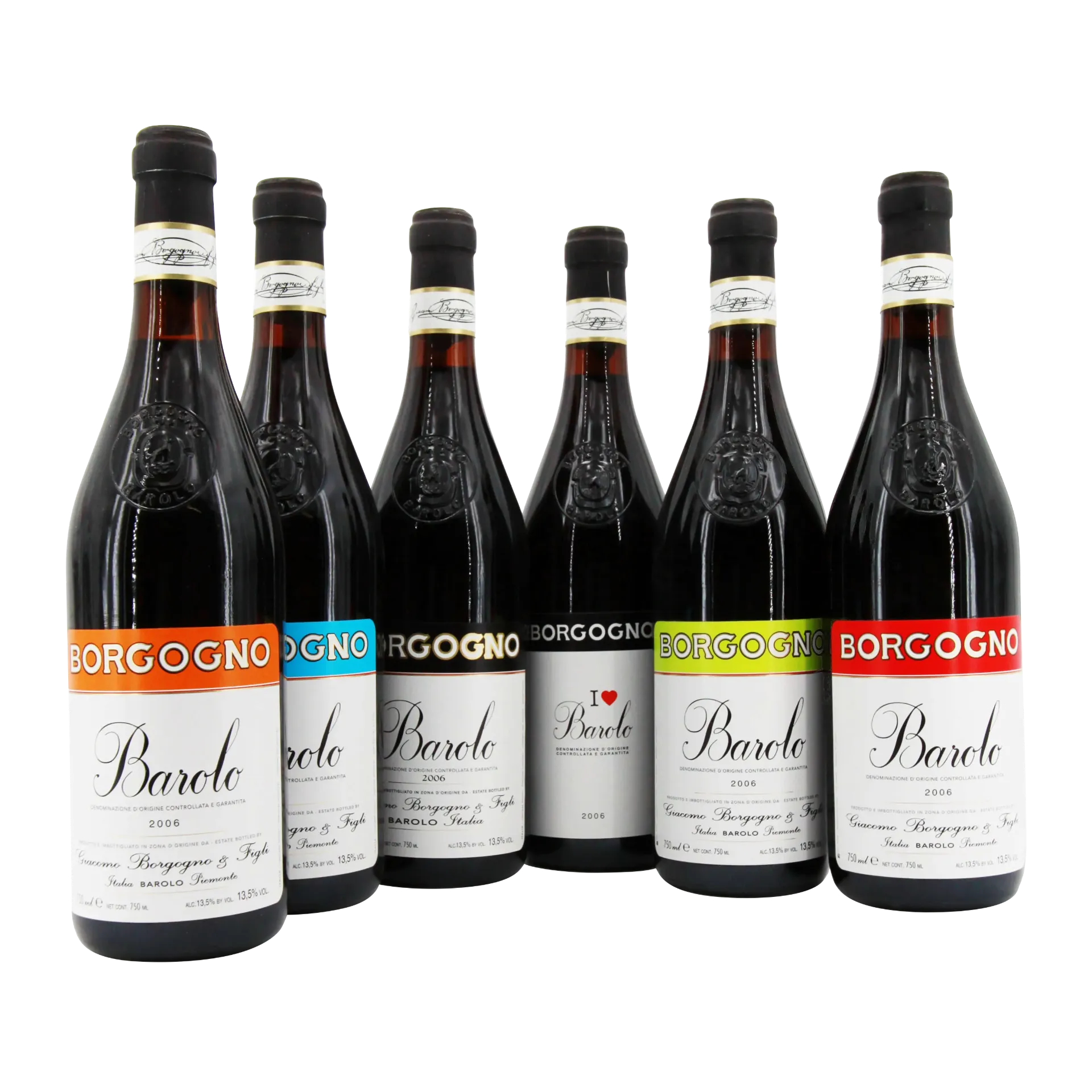 [BORGO10_VS_GS] Borgogno Gift Set "The Colours of Barolo" 2006 (6 Bottles)