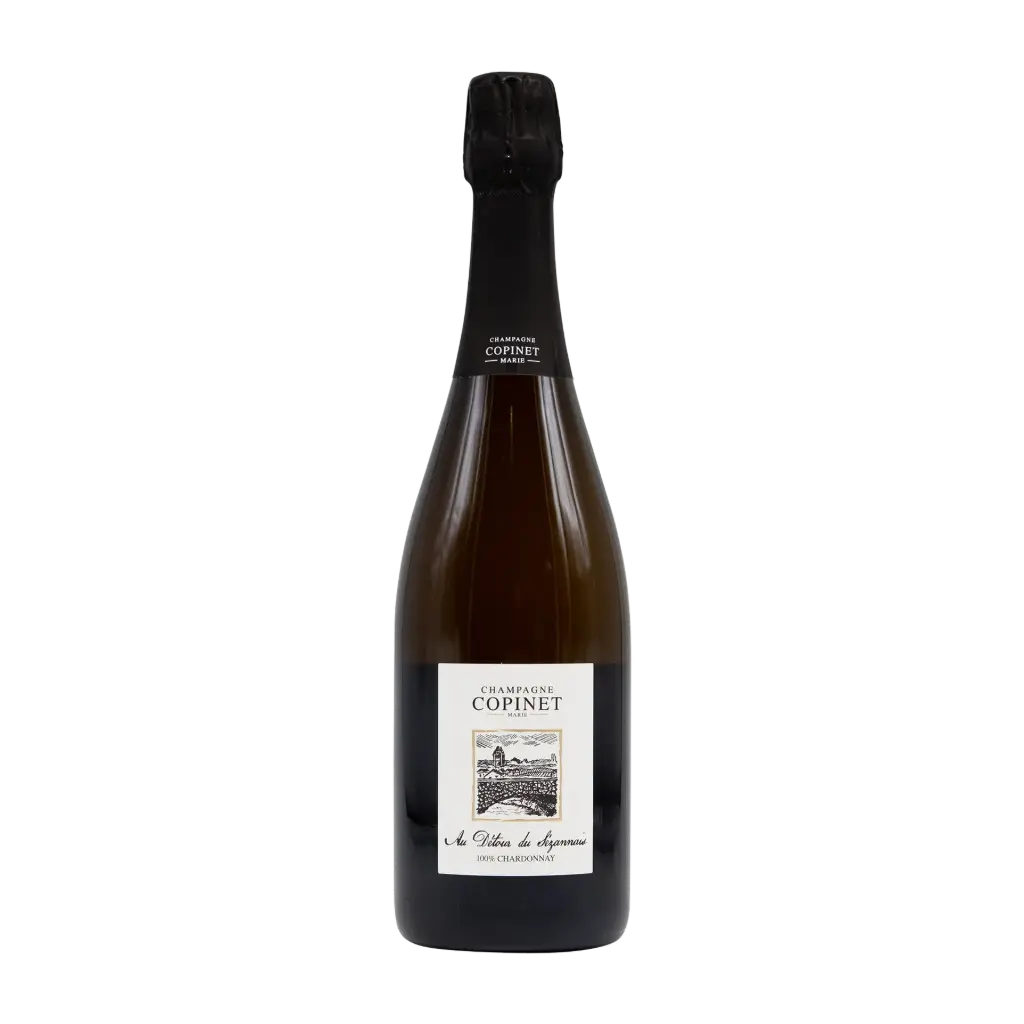 Champagne Copinet "Au Detour du Sezannais" Blanc de Blancs Extra Brut Tirage Sous Liege NV