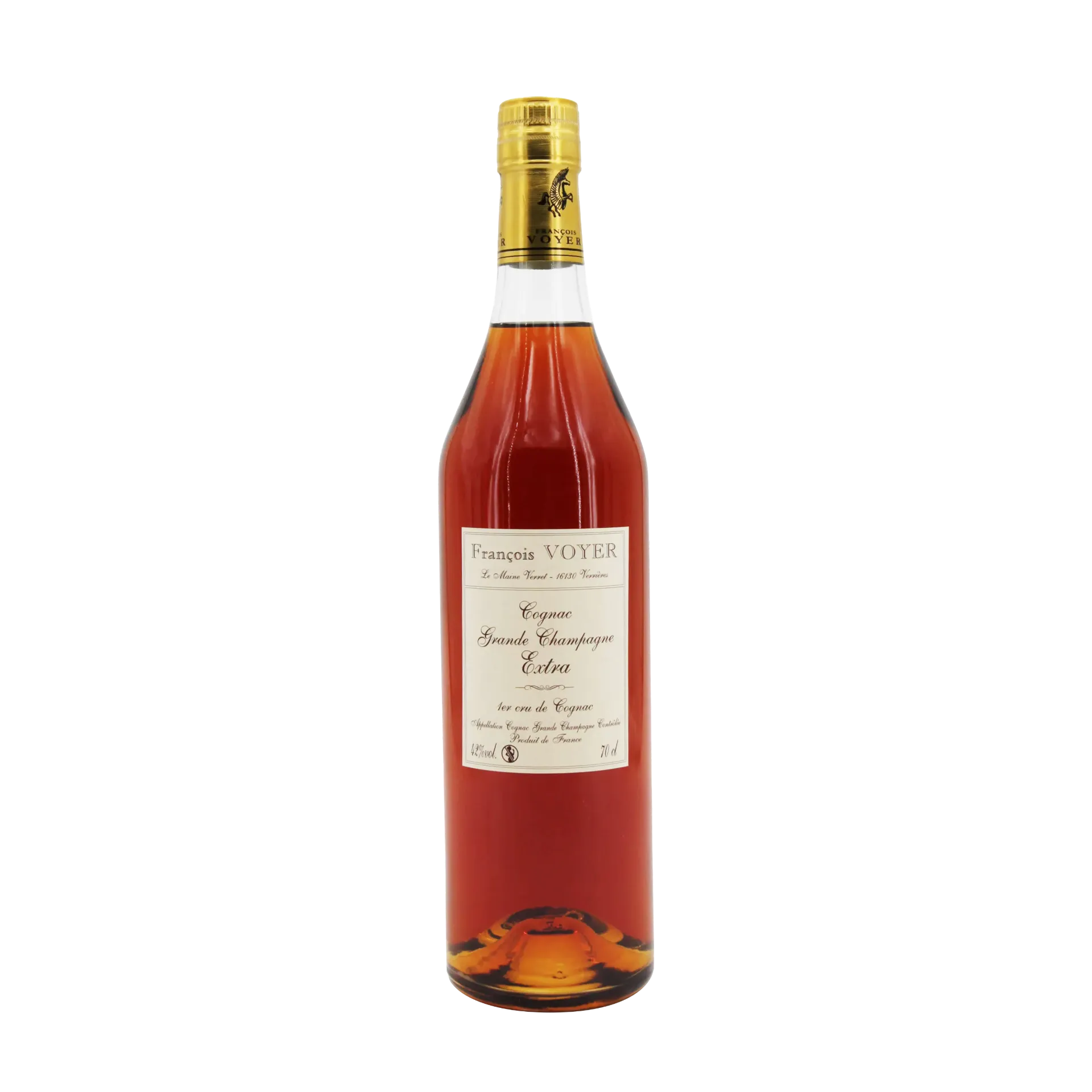 Francois Voyer Cognac Extra Grande Champagne - 42% ABV (Classic Bottle w/ Wooden Box)