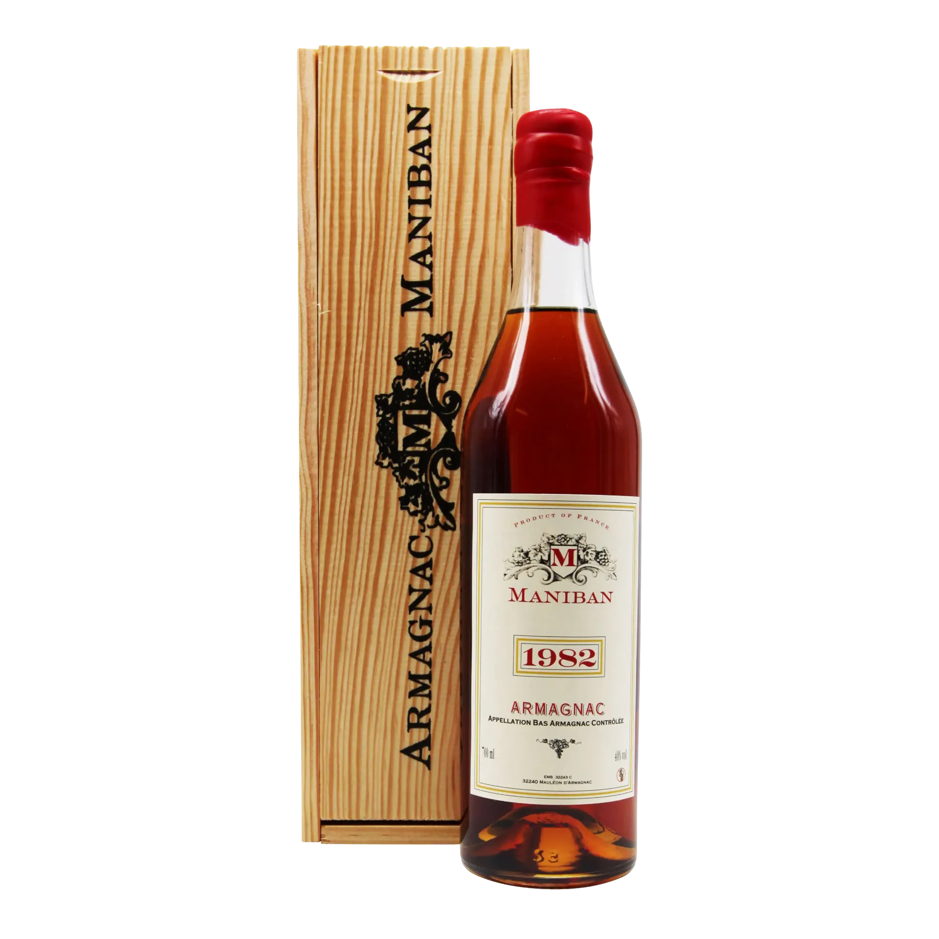 [MANIB01_82_0700] Armagnac Maniban (Wooden Giftbox) (1982)