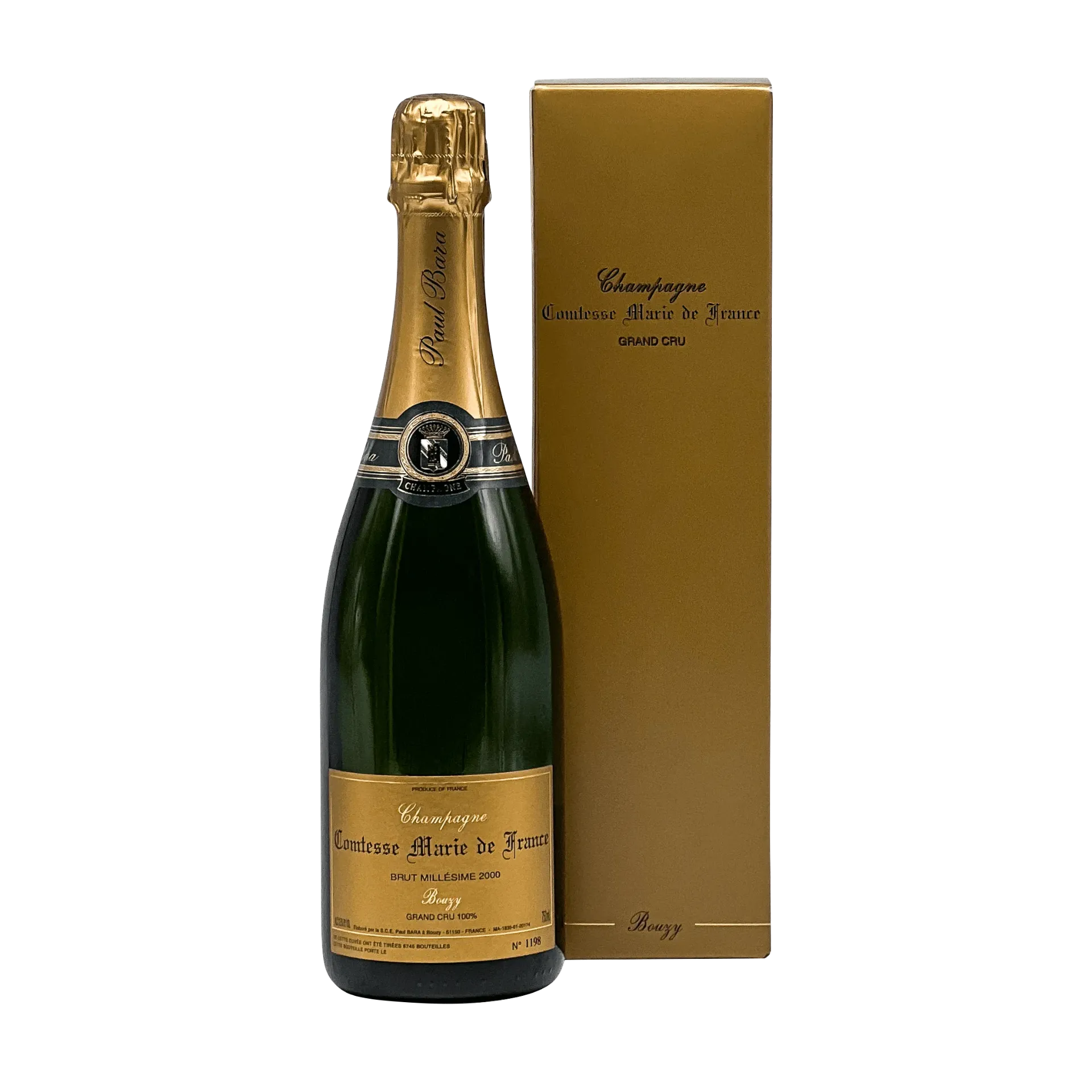 [DPBARA01_00_0750] Paul Bara Comtesse Marie de France Grand Cru Brut Millesime 2000
