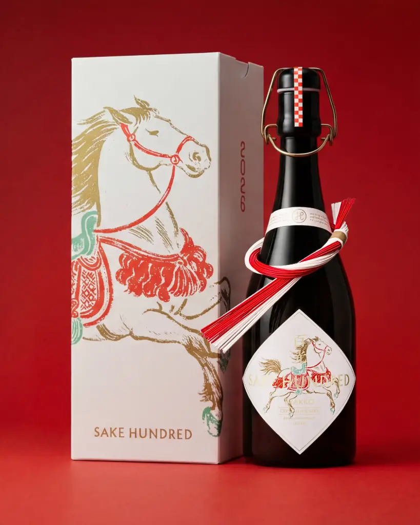 [SAKEH11_0720_2512] Sake Hundred Shogatsu Byakko Junmai Daiginjo (Year of Horse Limited Design)